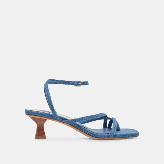 Baylor Heels Blue Denim Women Dolce Vita Heels