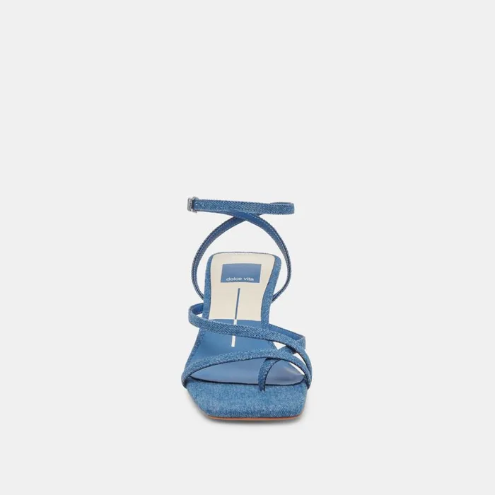 Baylor Heels Blue Denim Women Dolce Vita Heels