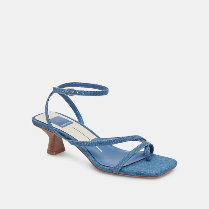 Baylor Heels Blue Denim Women Dolce Vita Heels