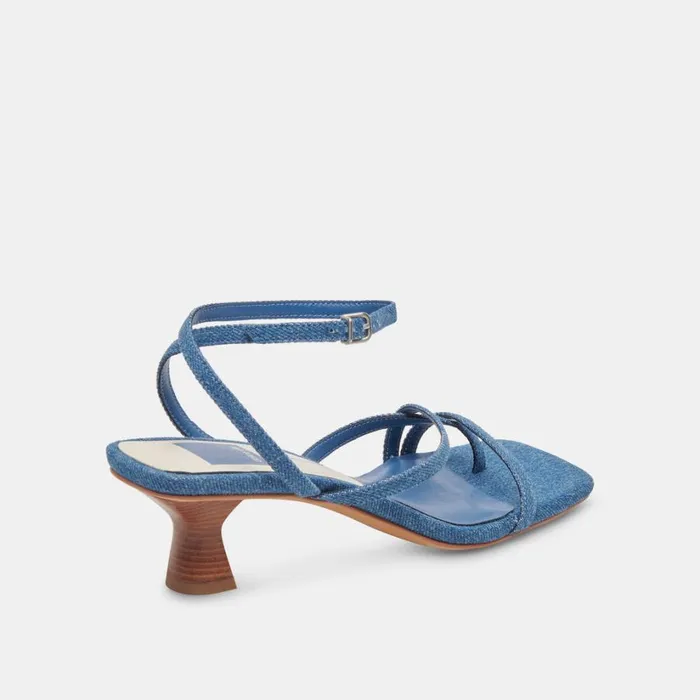 Baylor Heels Blue Denim Women Dolce Vita Heels