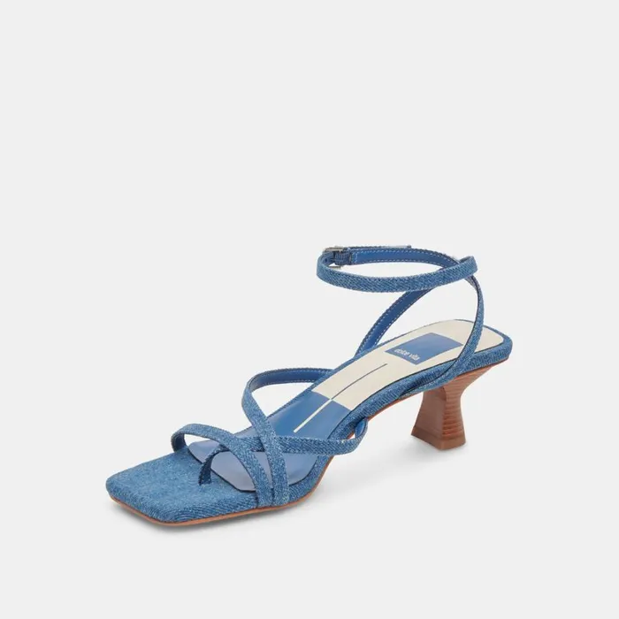 Baylor Heels Blue Denim Women Dolce Vita Heels