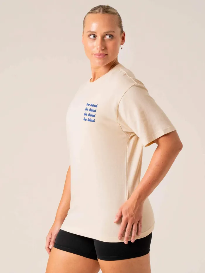 Be Kind TShirt 8211 Chalk Women Ryderwear TShirts