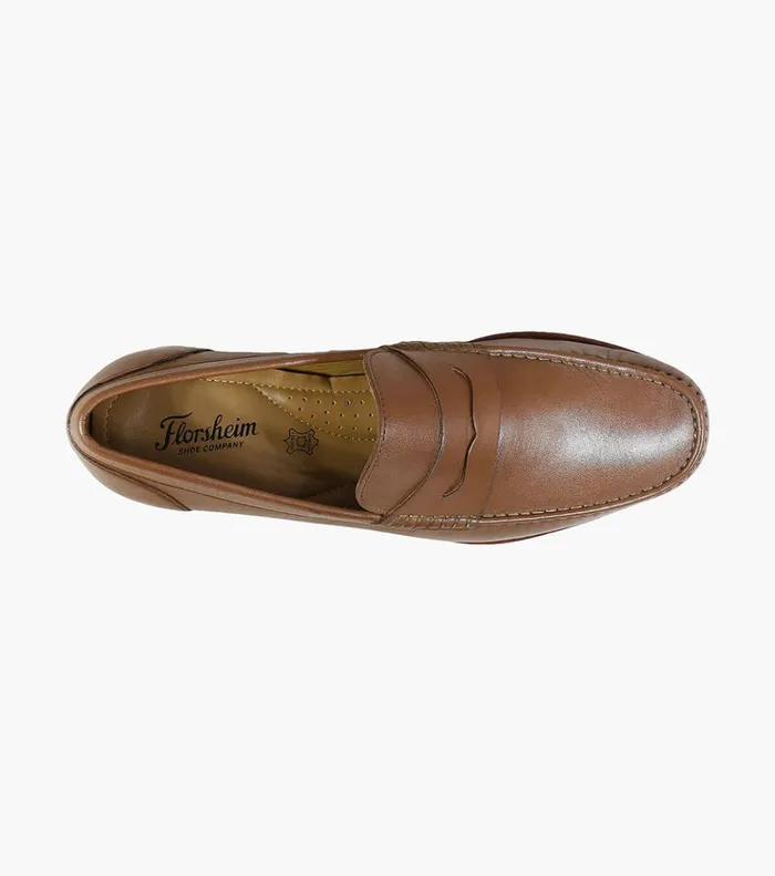 Beaufort Moc Toe Penny Loafer Cognac Men Florsheim Dress Shoes