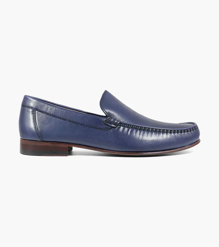 Beaufort Moc Toe Venetian Loafer Navy Men Florsheim Dress Shoes