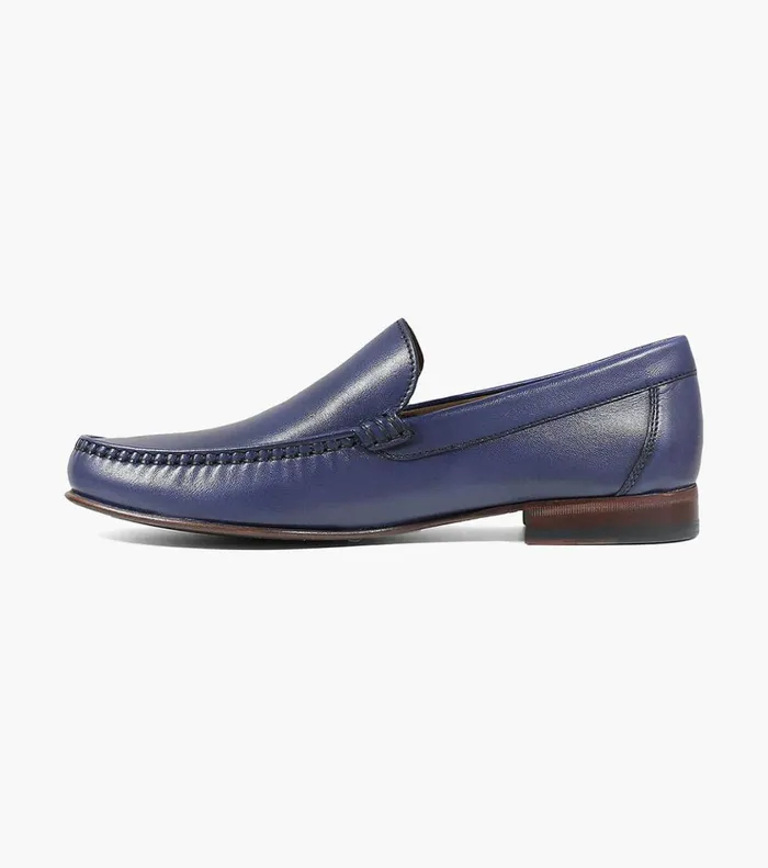 Beaufort Moc Toe Venetian Loafer Navy Men Florsheim Dress Shoes