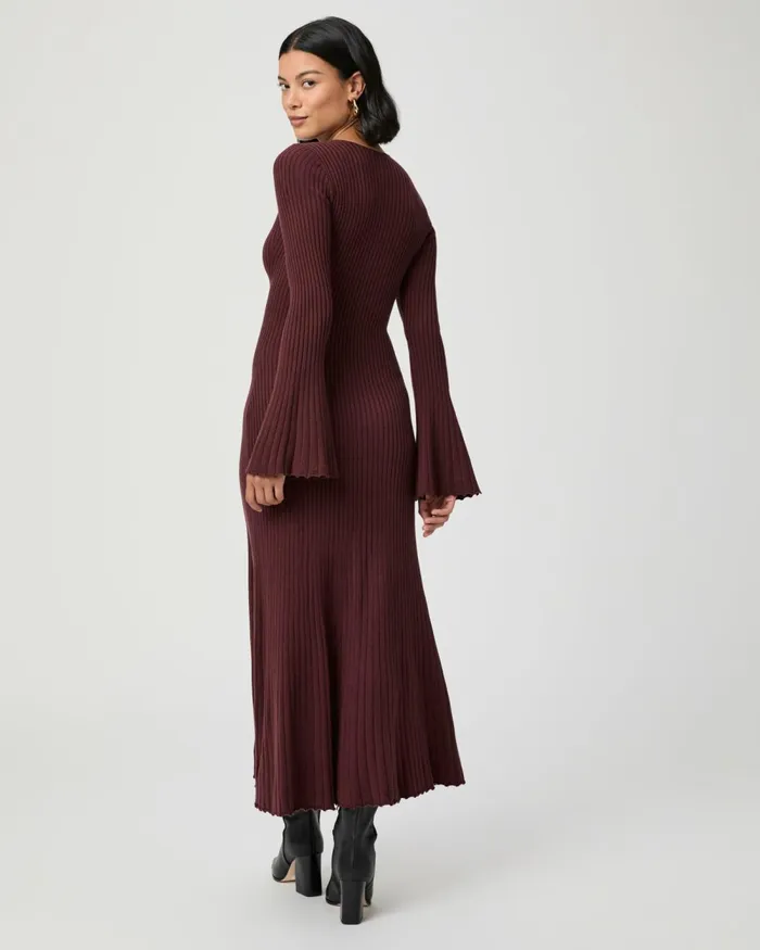 Bel Dress 8211 Oxblood Women PAIGE Dresses Bel Dress 8211 Oxblood Women PAIGE Dresses
