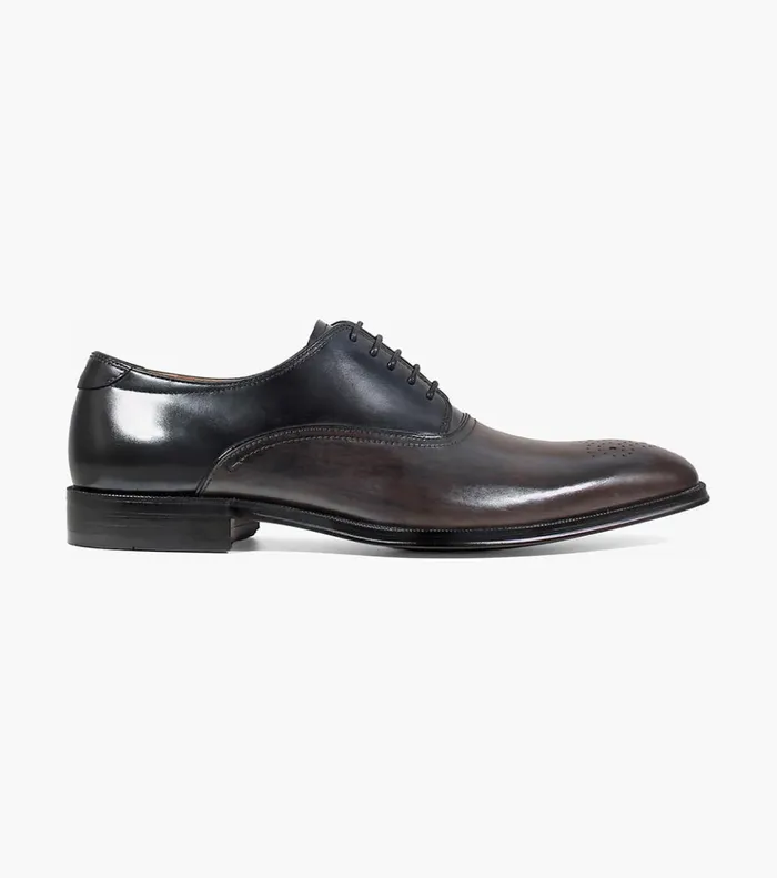 Belfast Medallion Toe Oxford Gray Multi Men Florsheim Dress Shoes