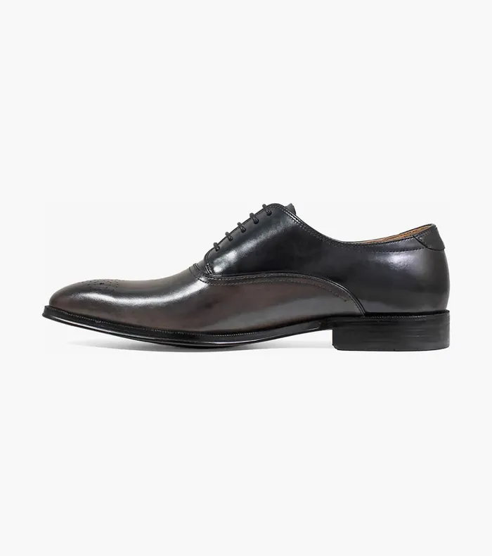 Belfast Medallion Toe Oxford Gray Multi Men Florsheim Dress Shoes