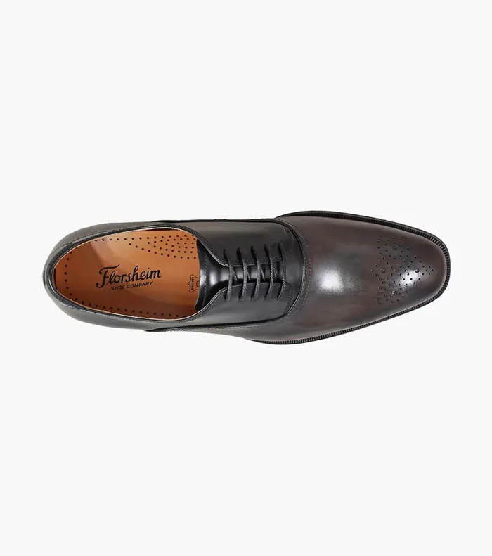 Belfast Medallion Toe Oxford Gray Multi Men Florsheim Dress Shoes