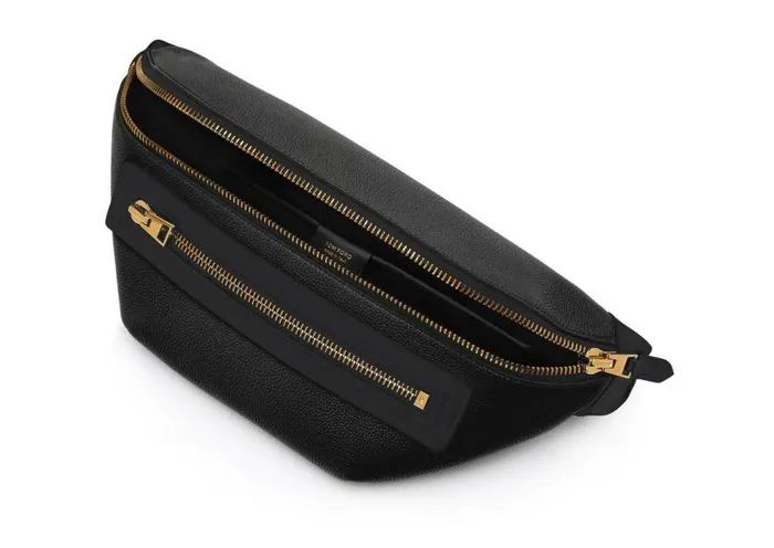 Belt Bags Men TOM FORD GRAIN LEATHER BUCKLEY BELT BAG Black Belt Bags Men TOM FORD GRAIN LEATHER BUCKLEY BELT BAG Black