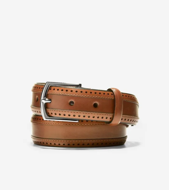 Belts Men Cole Haan Dawson 32mm Perforated Belt British Tan
