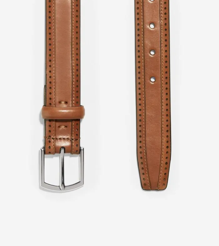 Belts Men Cole Haan Dawson 32mm Perforated Belt British Tan