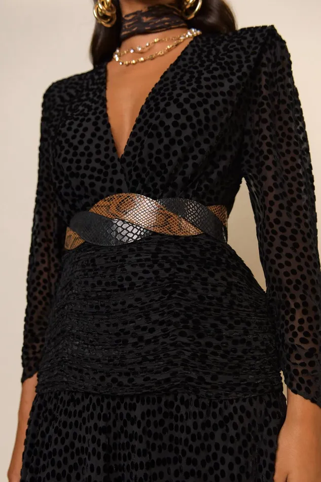 Belts Women RIXO Preesha Brown And Black Belts Women RIXO Preesha Brown And Black