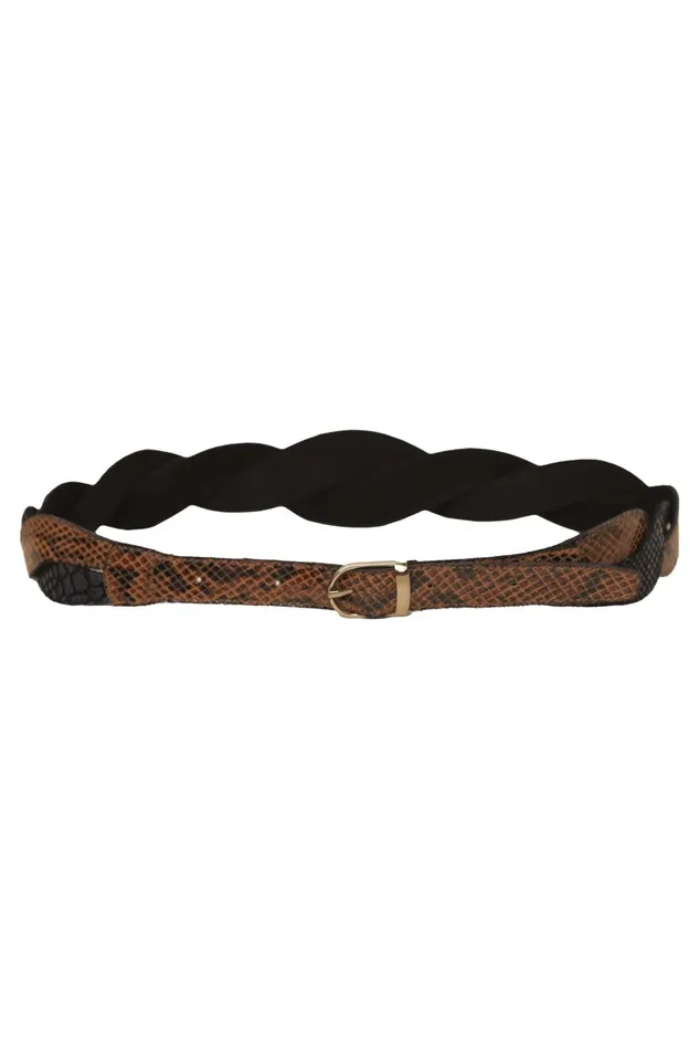 Belts Women RIXO Preesha Brown And Black Belts Women RIXO Preesha Brown And Black
