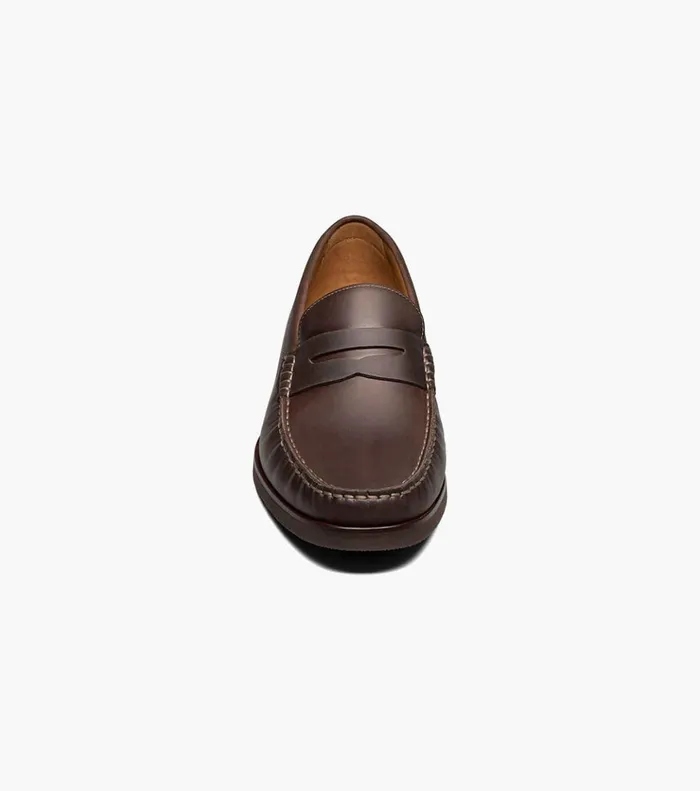Berkley Flex Moc Toe Penny Loafer Brown Ch Men Florsheim Dress Shoes