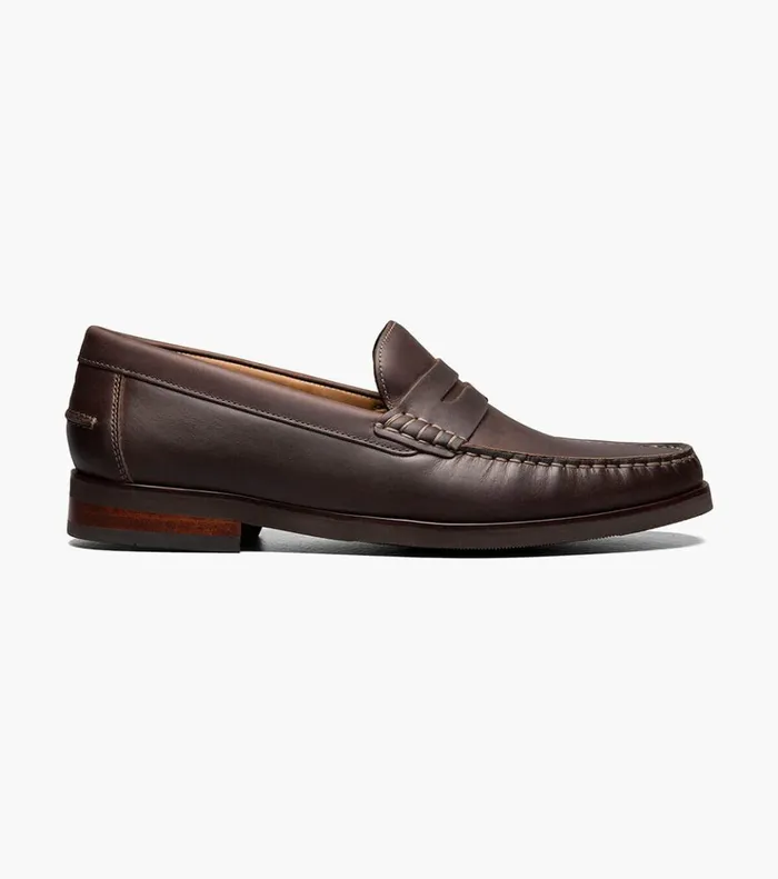 Berkley Flex Moc Toe Penny Loafer Brown Ch Men Florsheim Dress Shoes