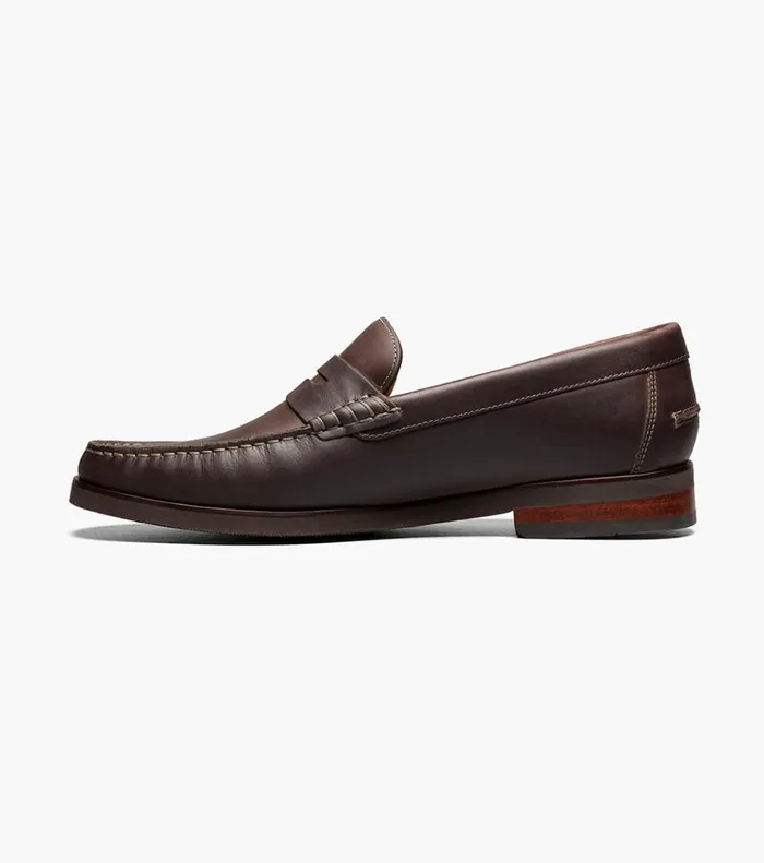 Berkley Flex Moc Toe Penny Loafer Brown Ch Men Florsheim Dress Shoes
