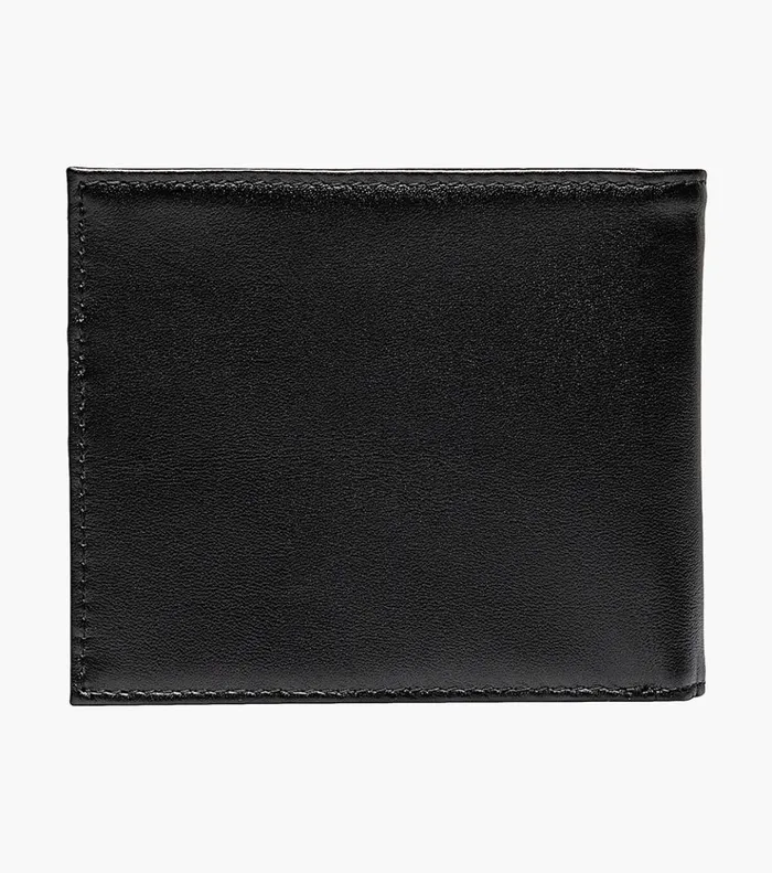 Bifold Wallet Black Black Men Florsheim Small Leather Goods