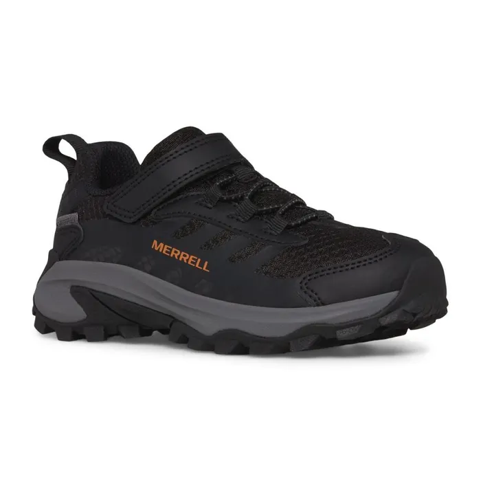 Big Moab Speed 2 Low AC Waterproof Black Kids Merrell Sneakers