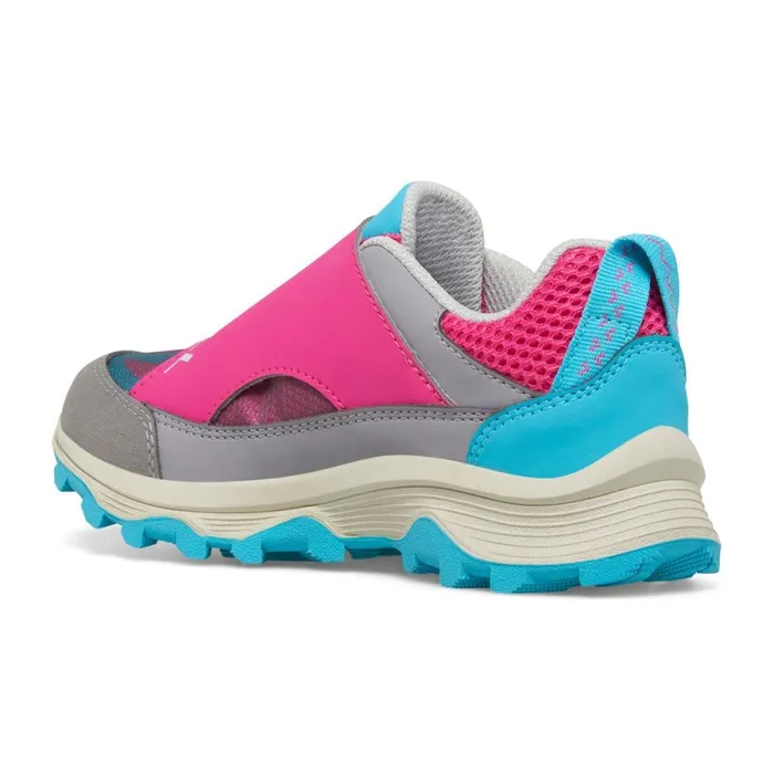 Big Moab Speed Low Ziptrek Waterproof Greyturquoiseberry Kids Merrell Sneakers