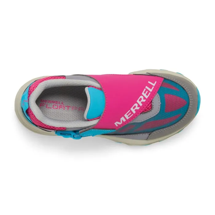Big Moab Speed Low Ziptrek Waterproof Greyturquoiseberry Kids Merrell Sneakers