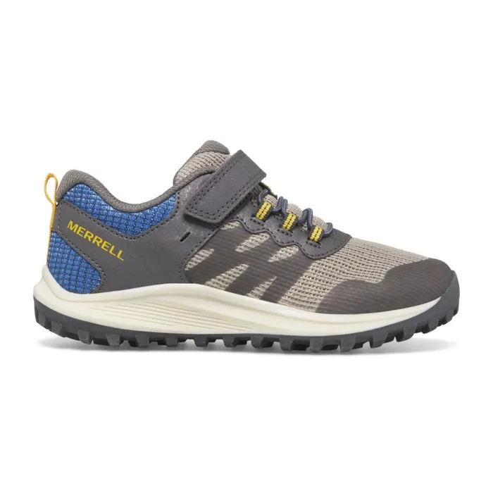 Big Nova 3 Sneaker Greybluegold Kids Merrell Sneakers