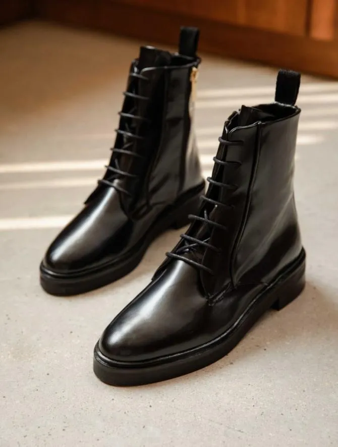 Bobbies Ankle Boots Women Danka Siyah Black