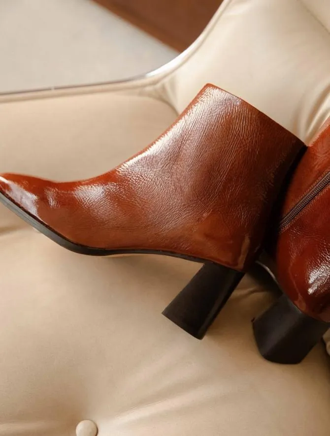 Bobbies Ankle Boots Women Esma Caramel