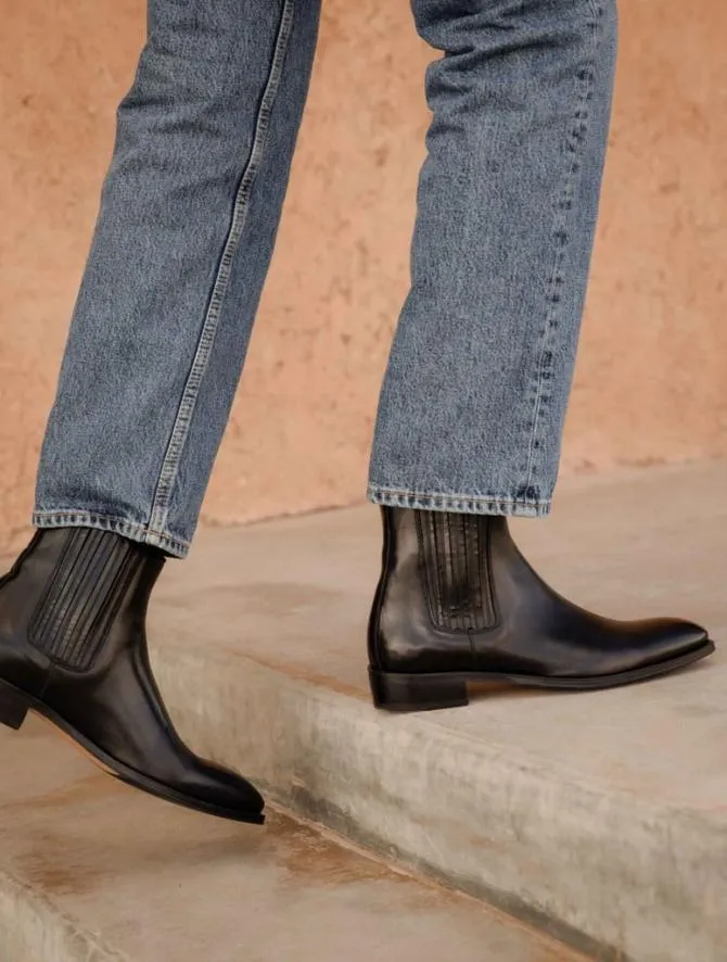 Bobbies Boots Men Russell Tuxedo Black