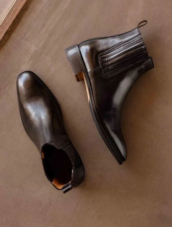 Bobbies Boots Men Russell Tuxedo Black