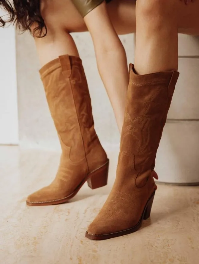 Bobbies Knee High Boots Women Gemma Squirrel
