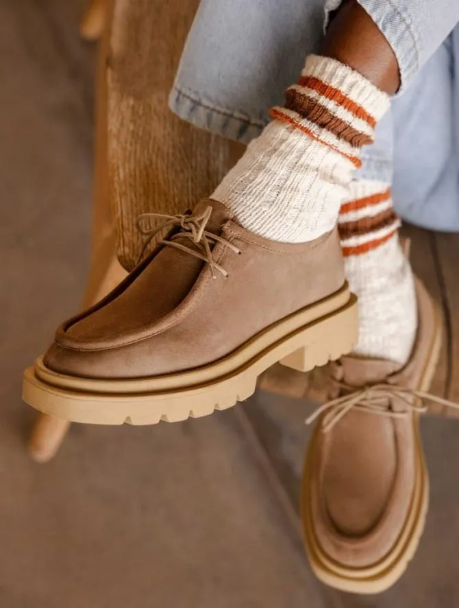 Bobbies Loafers and Derbies Women Noreen Mohair Taupe