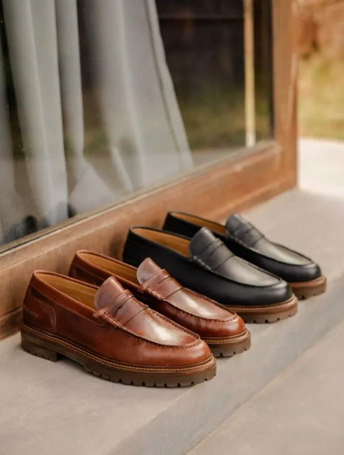 Bobbies Loafers Men Peyton Caviar