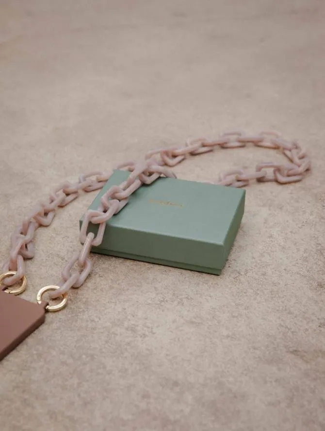 Bobbies Phone Straps Women Firenze Cristal Nude