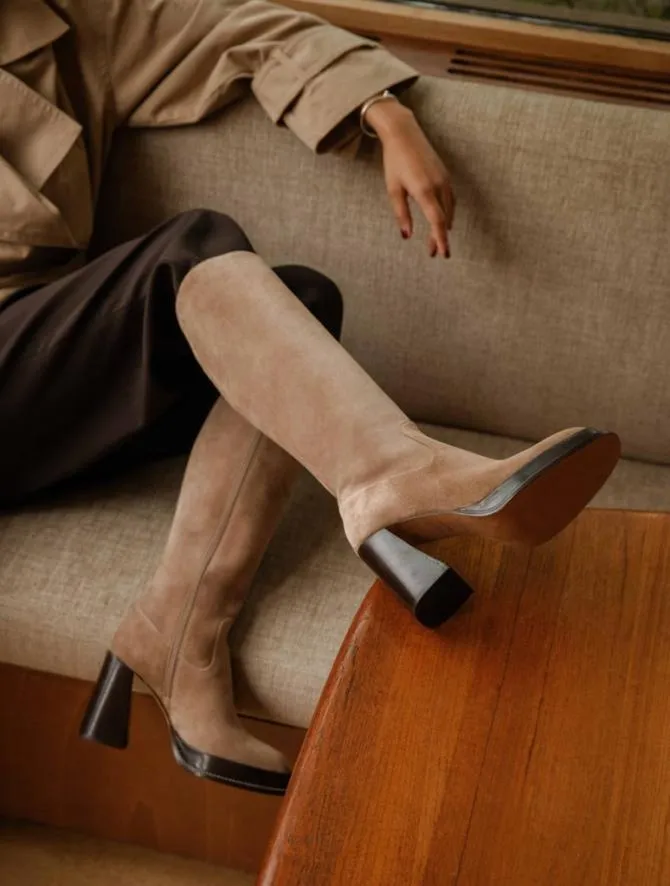 Bobbies Platforms and Clogs Women Callie Mohair Taupe