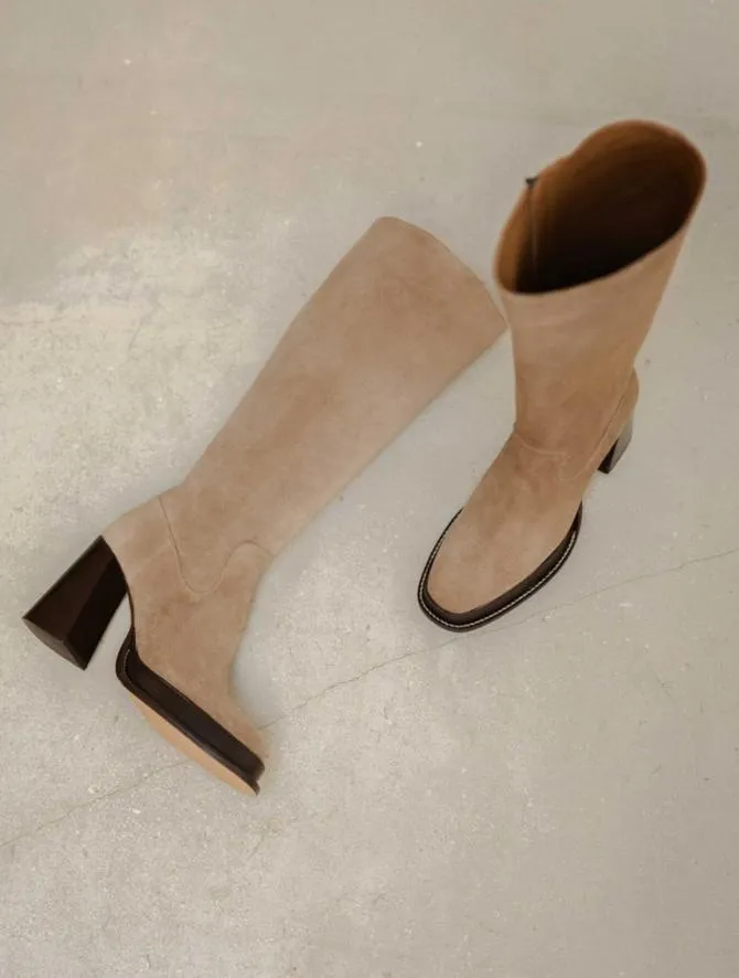 Bobbies Platforms and Clogs Women Callie Mohair Taupe