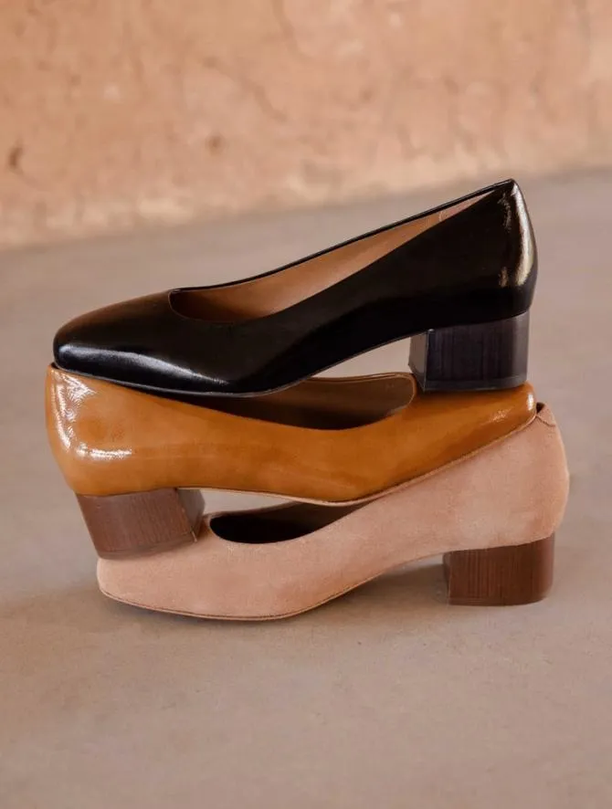 Bobbies Pumps Mary Janes and Ballet Flats Women Rosie Black Vinyl