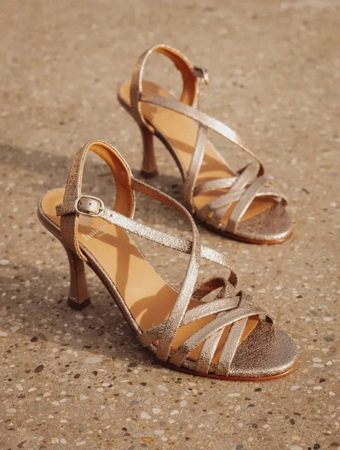Bobbies Sandals and Mules Women Aka Sepia Gold