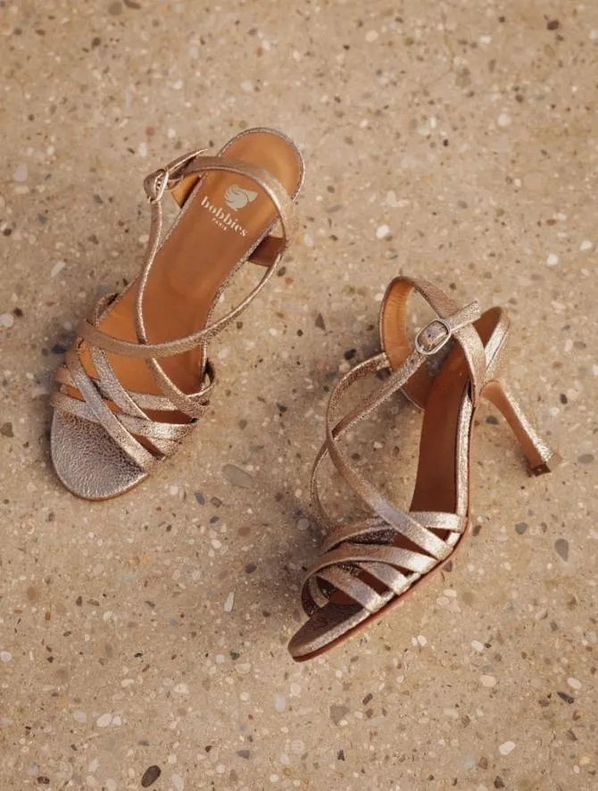 Bobbies Sandals and Mules Women Aka Sepia Gold