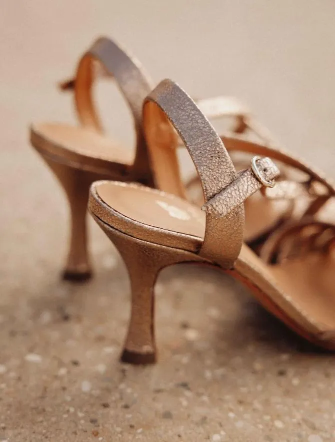 Bobbies Sandals and Mules Women Aka Sepia Gold