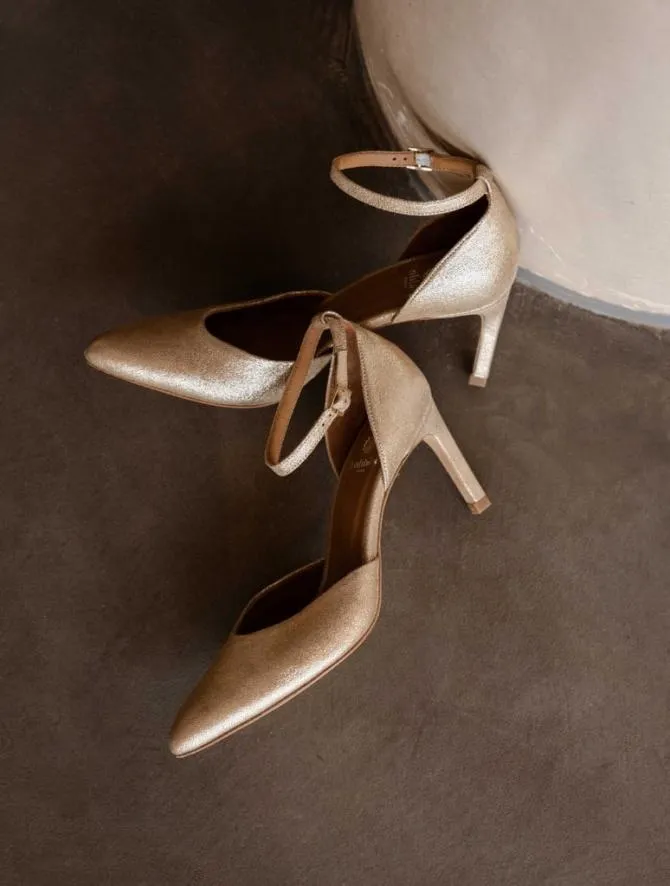 Bobbies Sandals and Mules Women Heather Iridescent Champagne