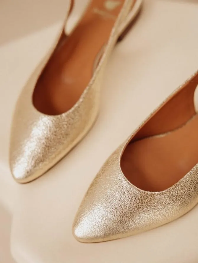 Bobbies Sandals and Mules Women Paige Champagne Gold