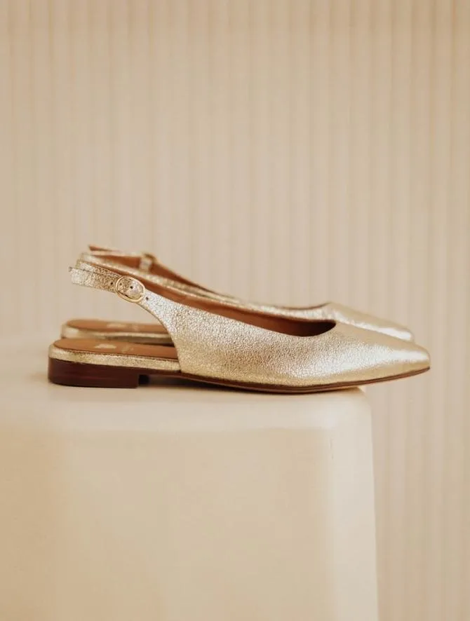 Bobbies Sandals and Mules Women Paige Champagne Gold