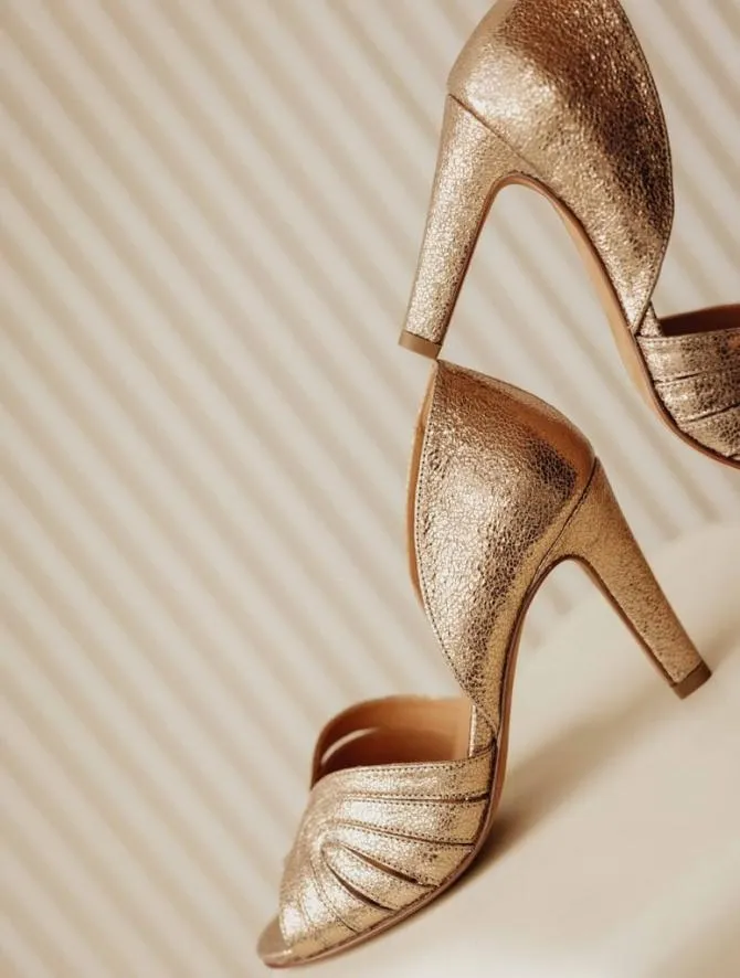 Bobbies Sandals and Mules Women Paloma Sepia Gold