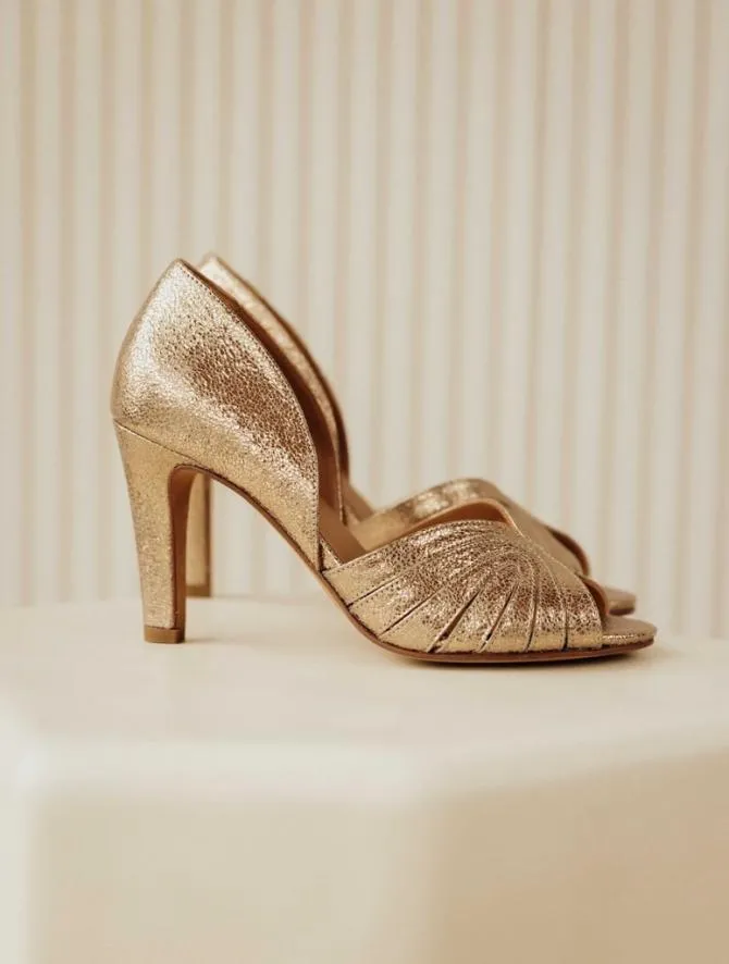 Bobbies Sandals and Mules Women Paloma Sepia Gold