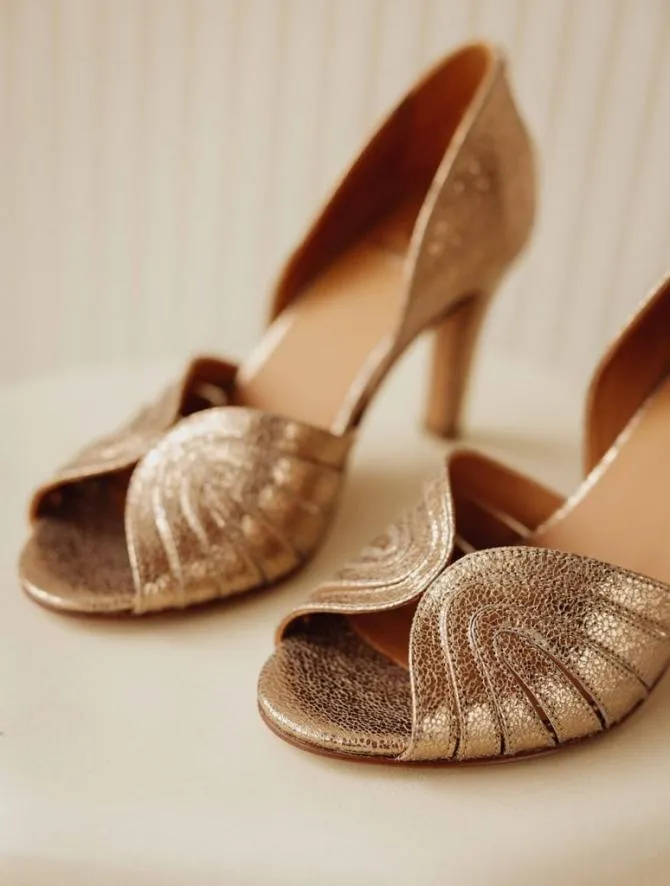 Bobbies Sandals and Mules Women Paloma Sepia Gold