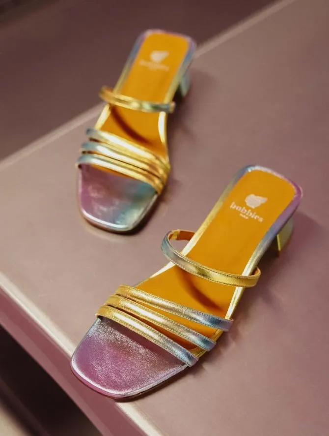 Bobbies Sandals and Mules Women Sonja Acid Rainbow