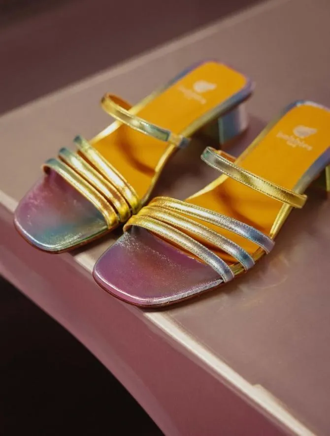 Bobbies Sandals and Mules Women Sonja Acid Rainbow