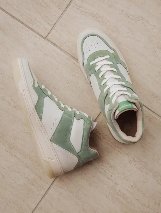 Bobbies Sneakers Men Fraser Off White and Provence Green