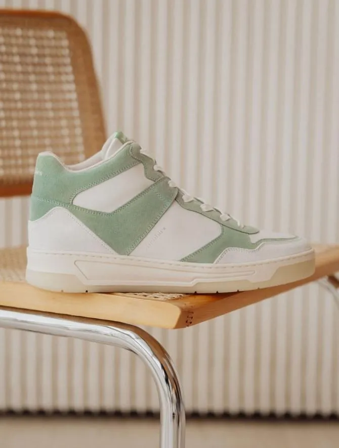 Bobbies Sneakers Men Fraser Off White and Provence Green